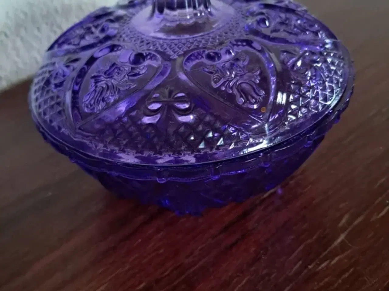 Billede 1 - Elegant sukkerskål i glas