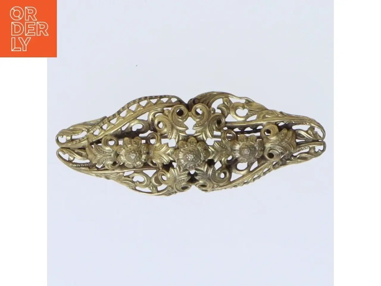 Billede 1 - Vintage metallisk hårspænde (str. 7 cm)