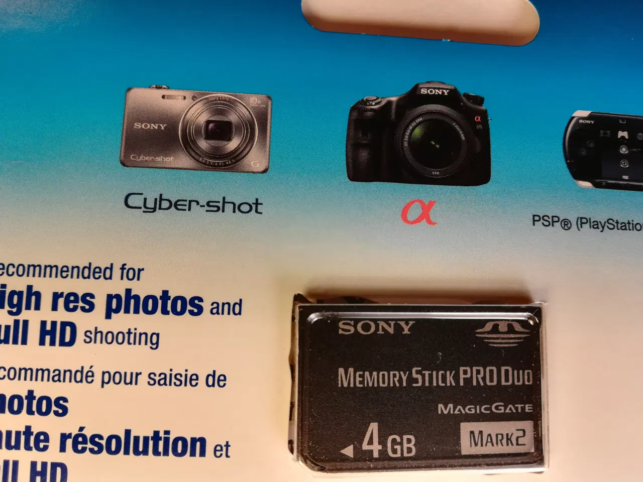 Billede 2 - SONY Memory Stick PRO Duo Mark2 hukom. kort 4GB   