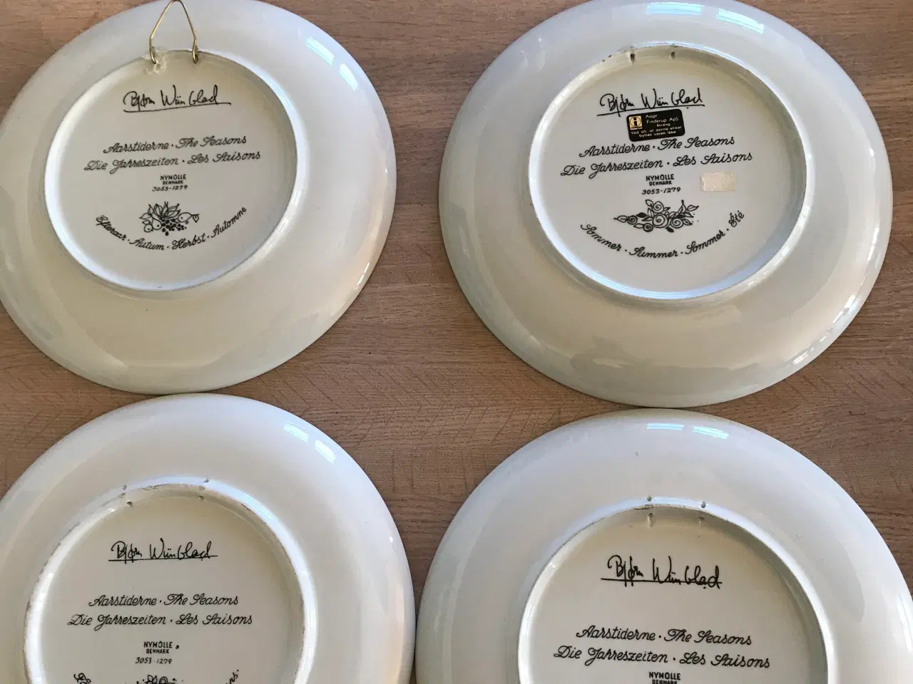 Billede 2 - Bjørn wiinblad platter - årstiderne