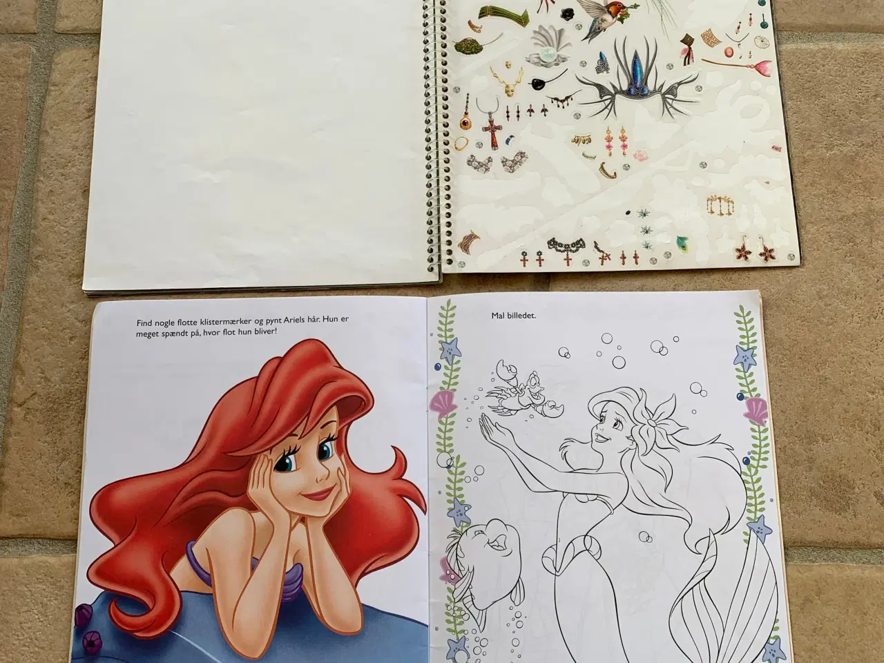 Billede 2 - Aktivitetsbøger Top model & Disney malebog