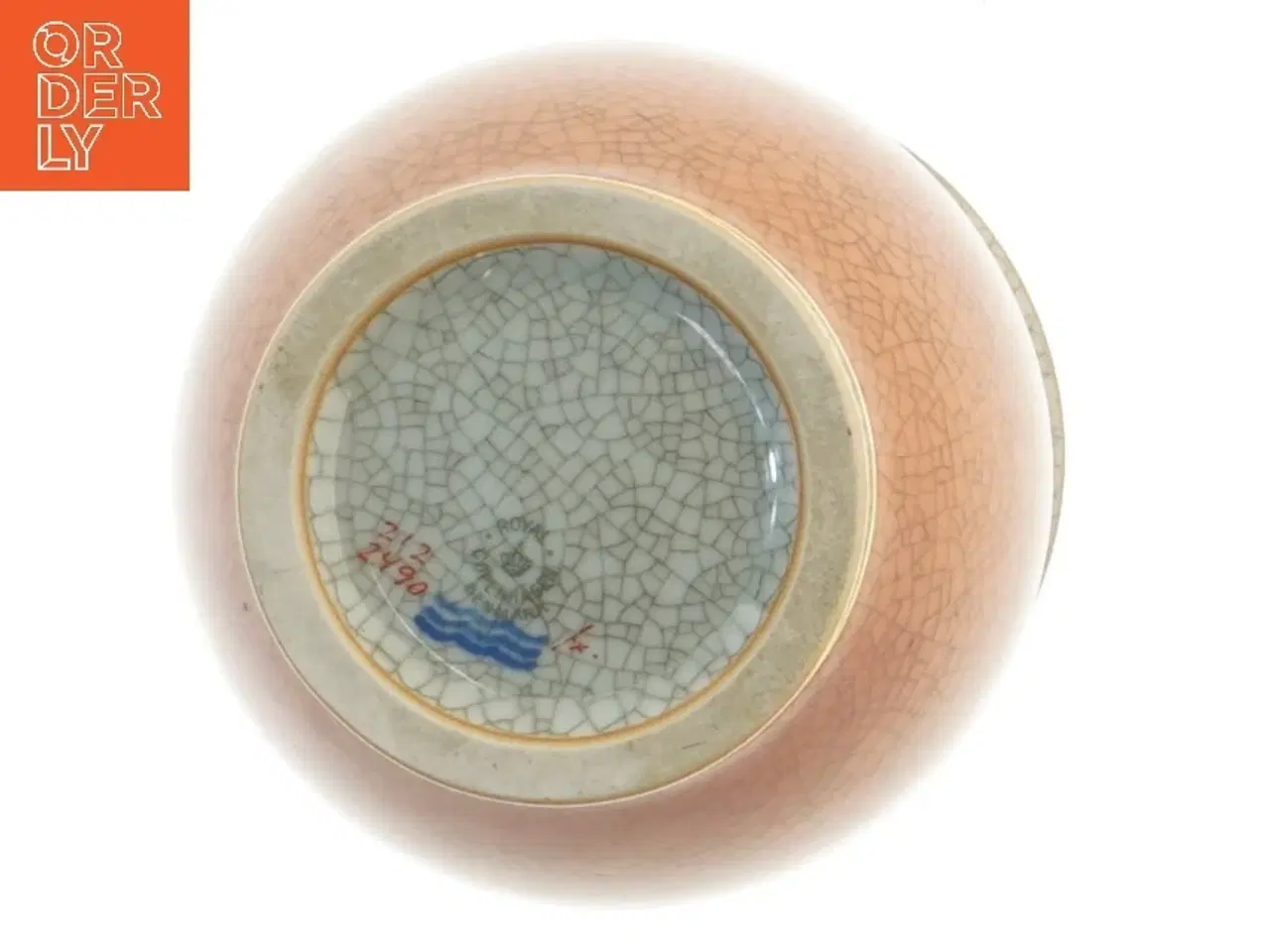 Billede 3 - Vase, krakeleret porcelæn med forgyldning, Royal Copenhagen (str. 22 cm)