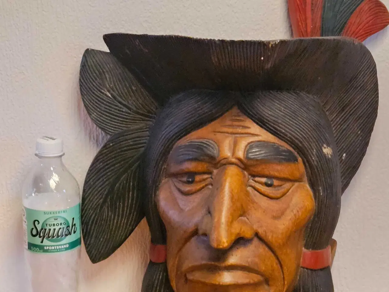 Billede 2 - Væghængt eller stående Indianer hoved