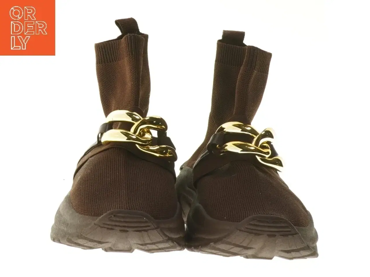 Billede 4 - Brune støvler med kædedetalje (str. 39 )