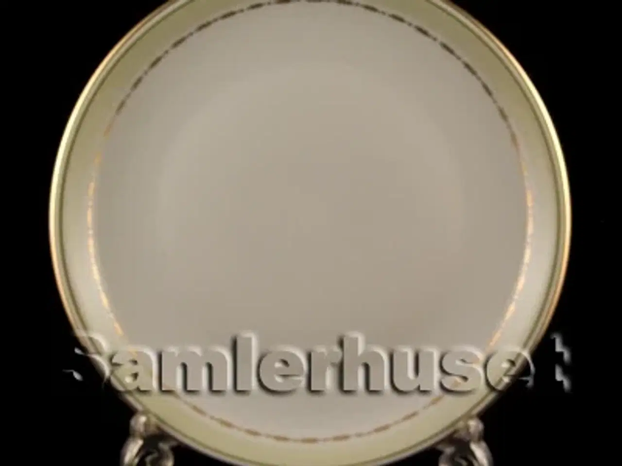 Billede 1 - Grøn Rebild Tallerken Flad 24½ cm.