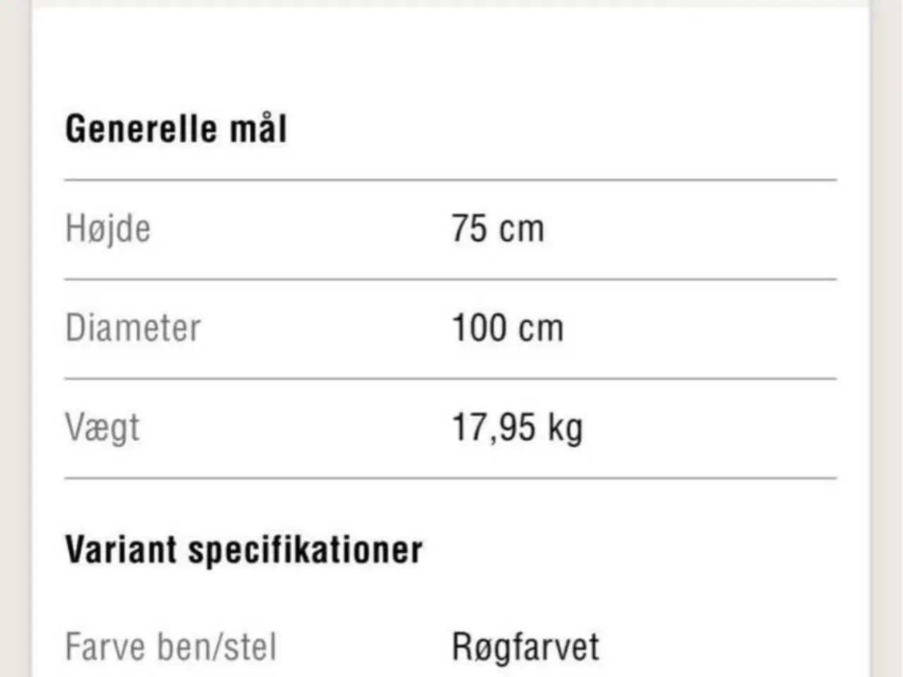 Billede 4 - Richmond spisebord fra Ilva i mørkt eg