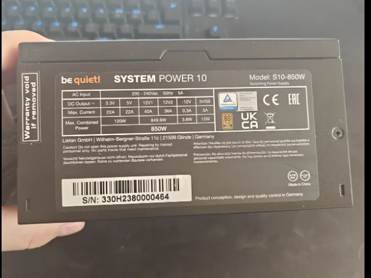 Billede 3 - be quiet! System Power 10 GOLD strømforsyning 850W