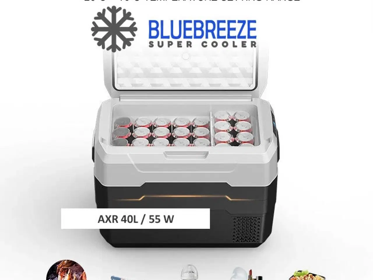 Billede 1 - AXR 40 Liter - Kompressor køleboks 12v 220v 230v elektrisk DEMO