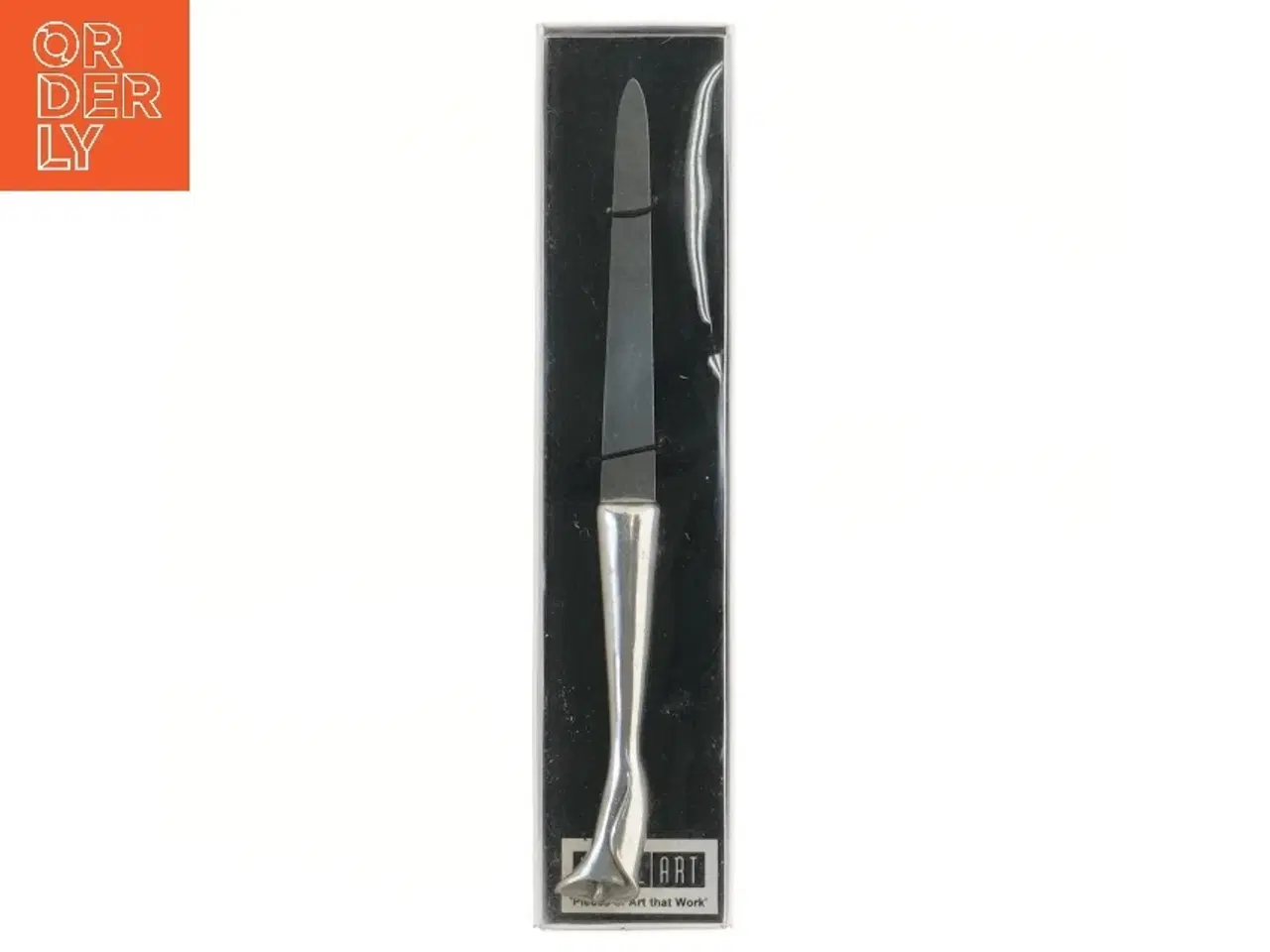 Billede 1 - Brevåbner i håndpoleret tin fra Metal Art (str. 25x6 cm)