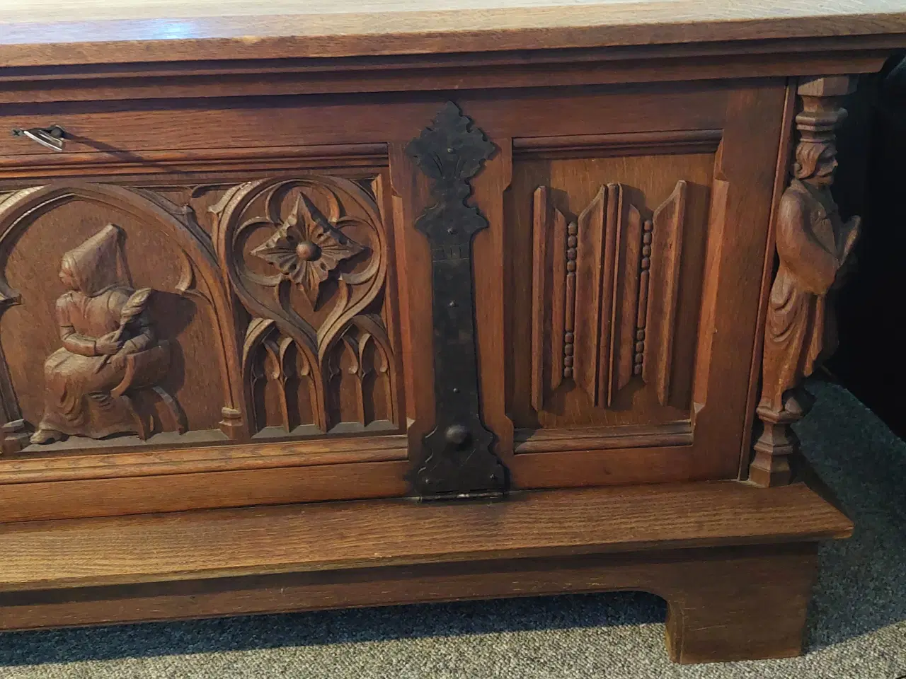 Billede 5 - antikke møbel skrin i barokstil