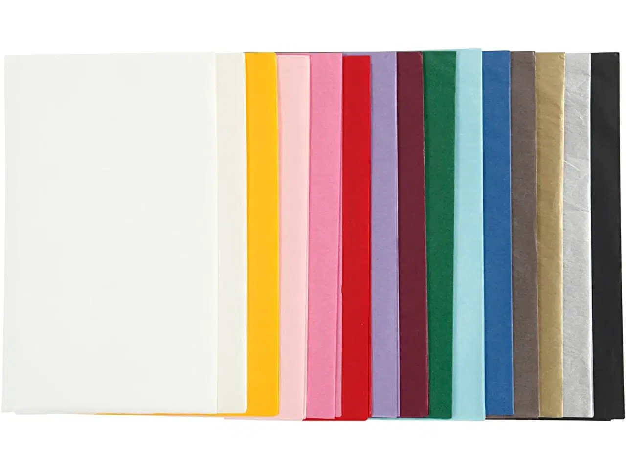 Billede 1 - Silkepapir, ark 50x70 cm, 17 g, ass. farver, 15x2ark/ 1 pk.