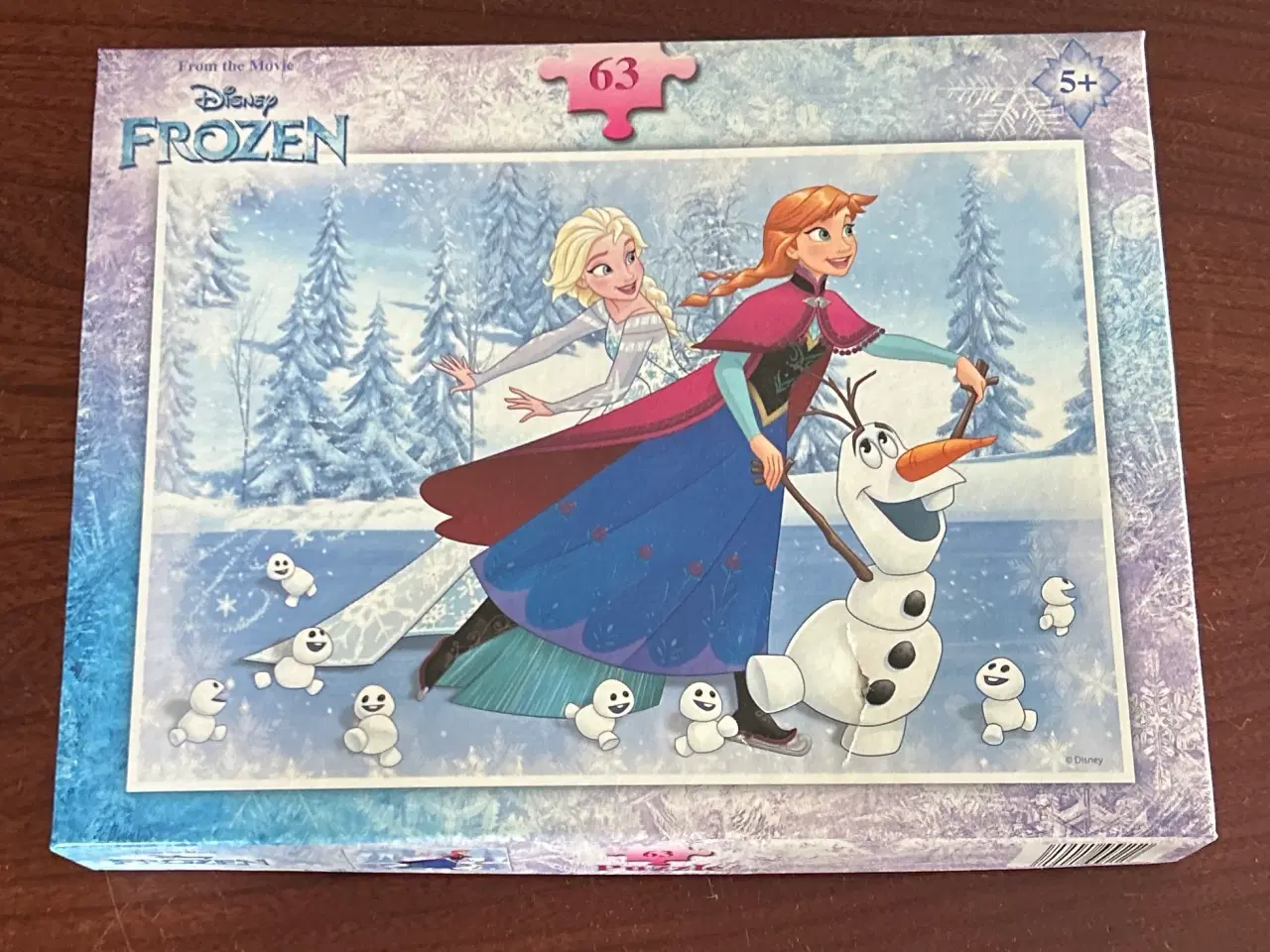 Billede 1 - Disney Frozen puslespil, 63 brikker