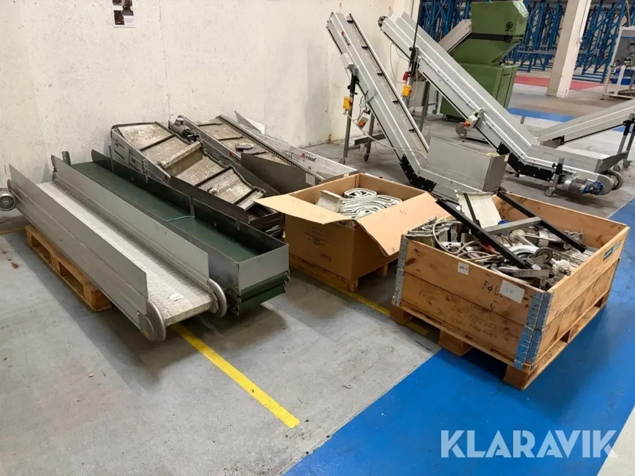 Billede 4 - Samlet lot transportbånd Crizaf med tilbehør