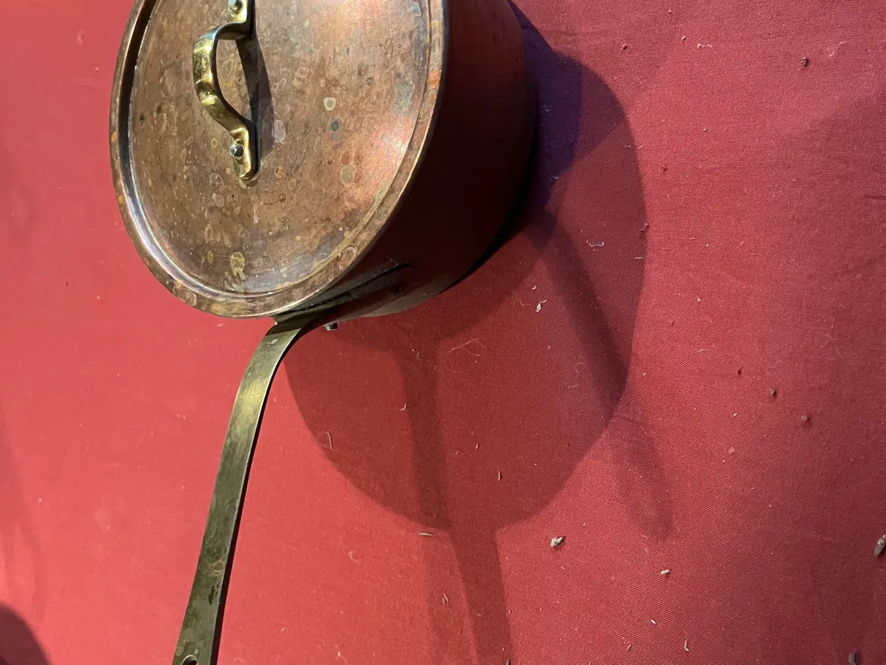 Billede 1 - Kobber kasserolle med låg