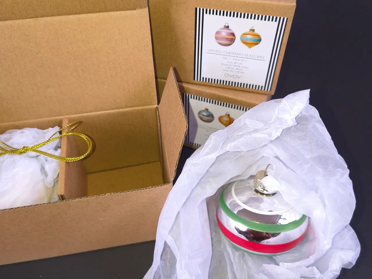 Billede 2 - 6 smukke julekugler fra OYOY