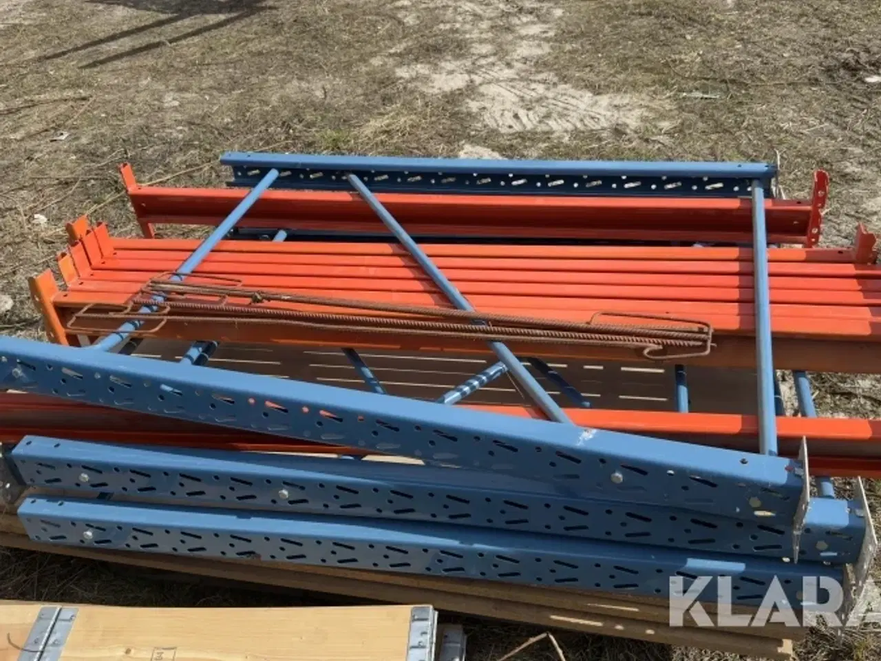 Billede 1 - Pallereol med plader 2 Fag