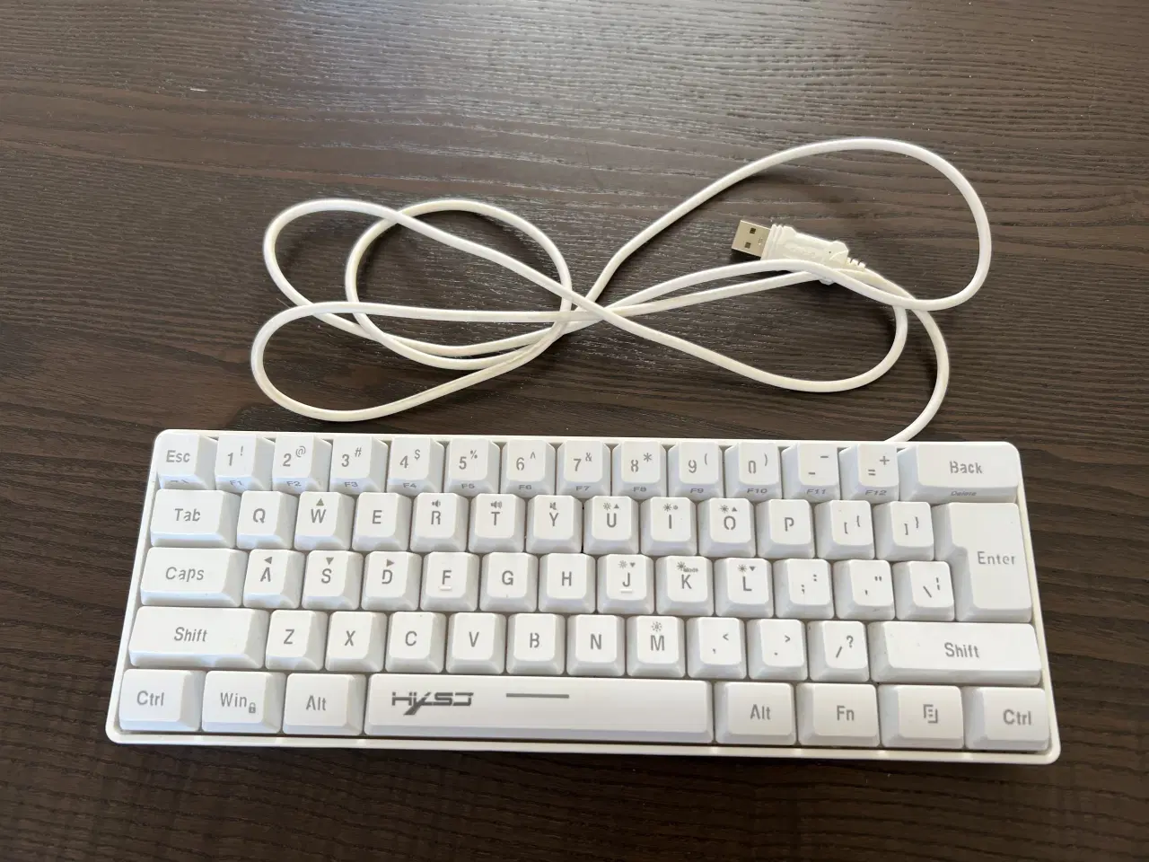 Billede 1 - HXSJ V700 tastatur 61-key hvid USB