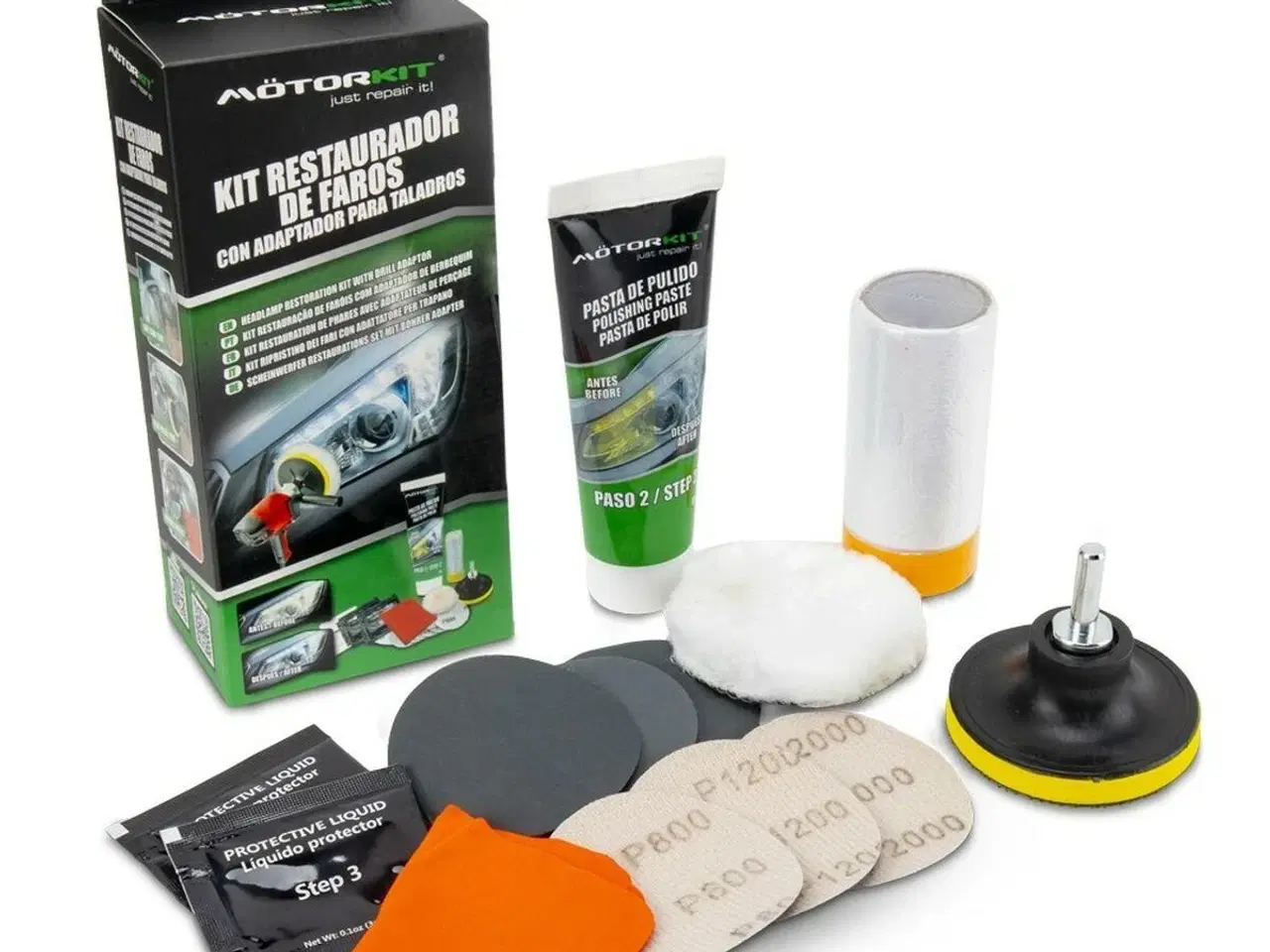 Billede 1 - Motorkit MOT1005 - Restaureringssæt til forlygter med boreadapter