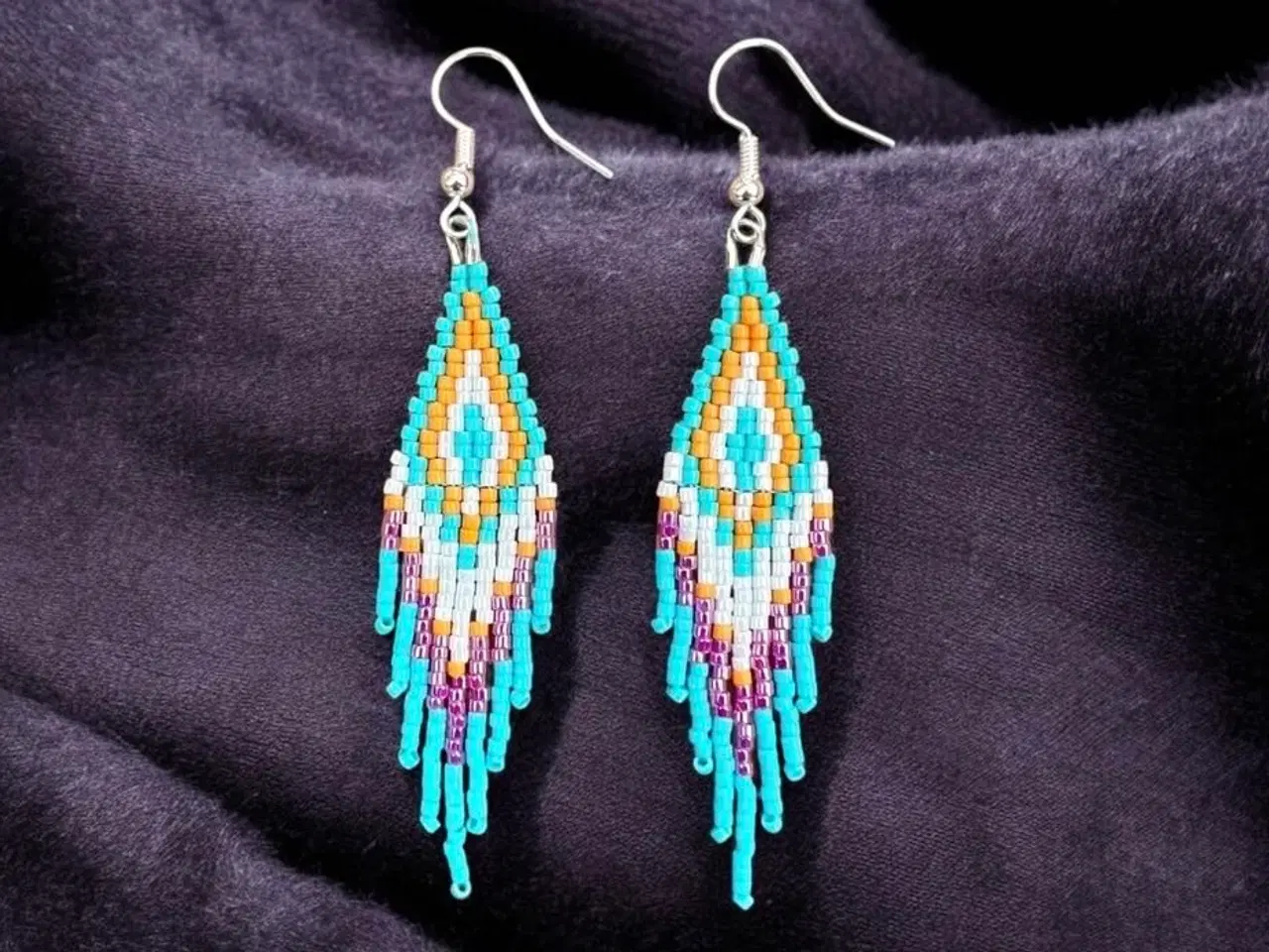 Billede 4 - Grønlandske øreringe, håndlavede 