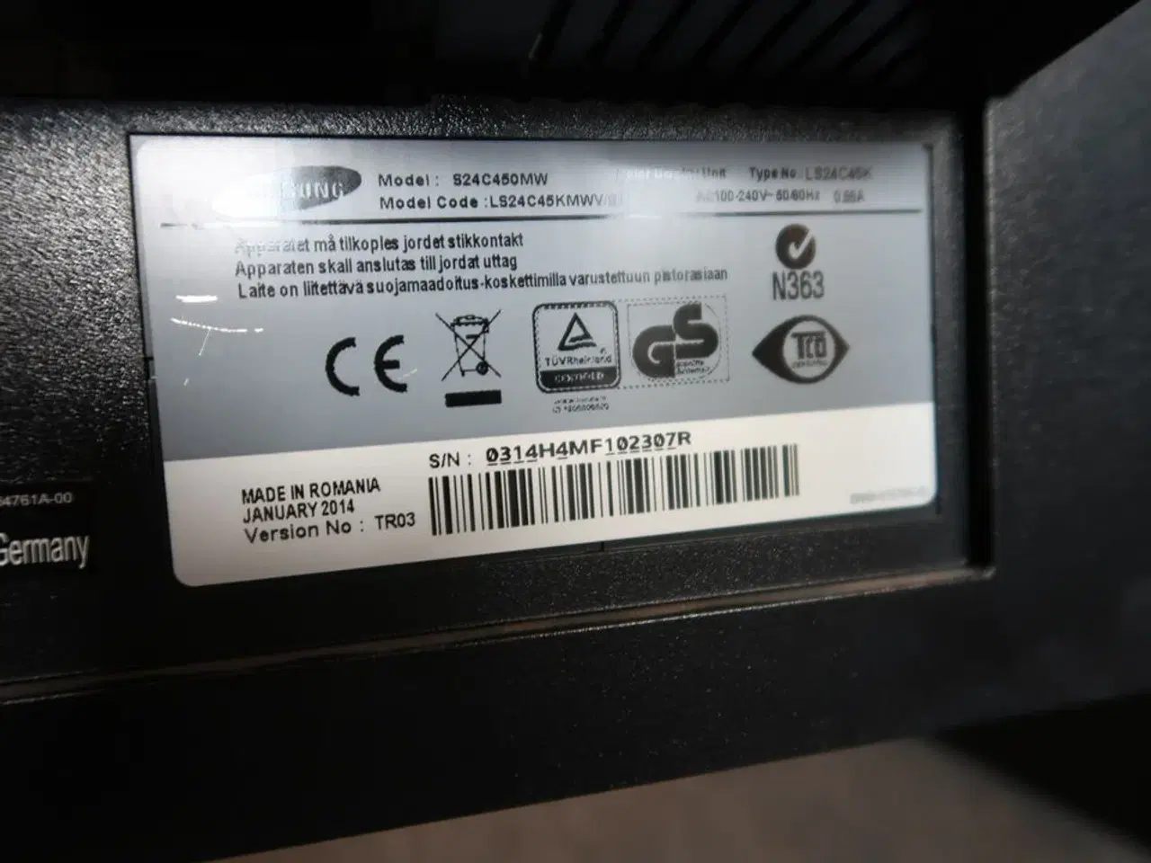 Billede 3 - 2 stk. 24" skærme LENOVO / SAMSUNG