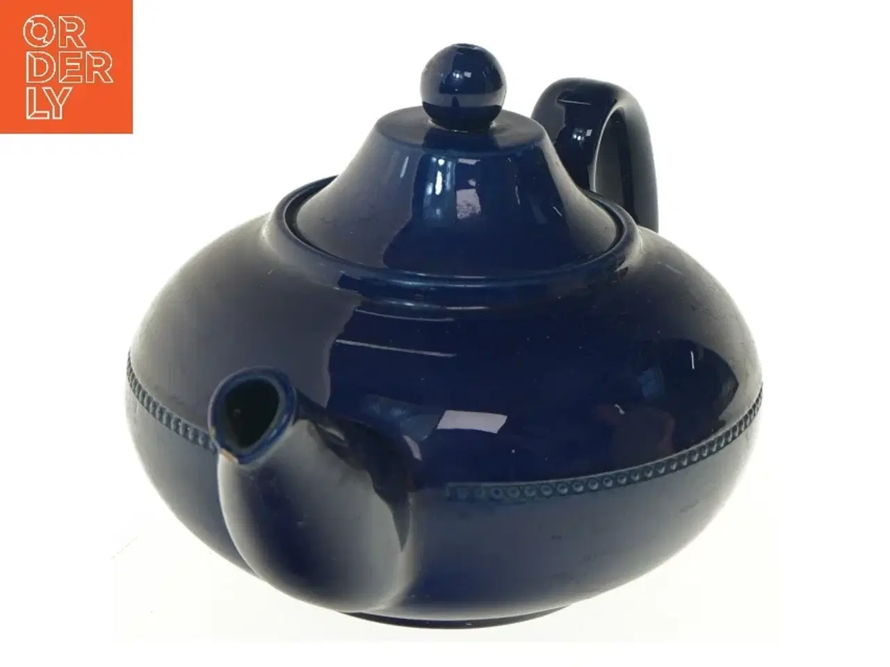 Billede 1 - Stor blå tekande (str. Ø 17x14 cm)