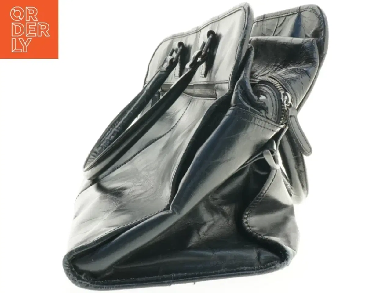 Billede 5 - Brugt sort skuldertaske (str. 55 x 20 cm)