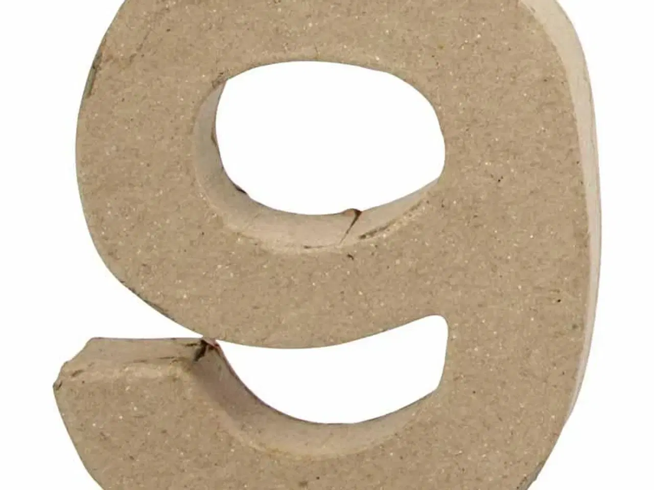 Billede 1 - Håndlavet Papmaché Tal - 10 cm, Unik Indretning