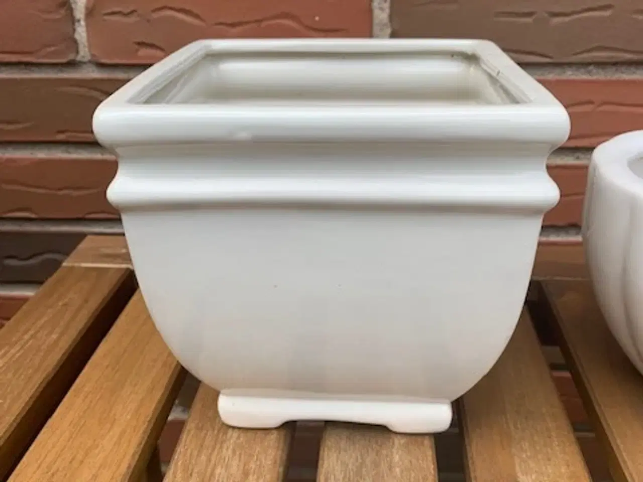 Billede 2 - Urtepotteskjulere råhvide - rabat ved samlet køb