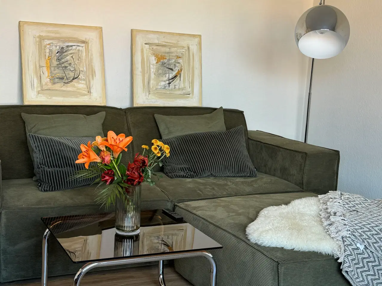 Billede 2 - Sofabord med glasplade 