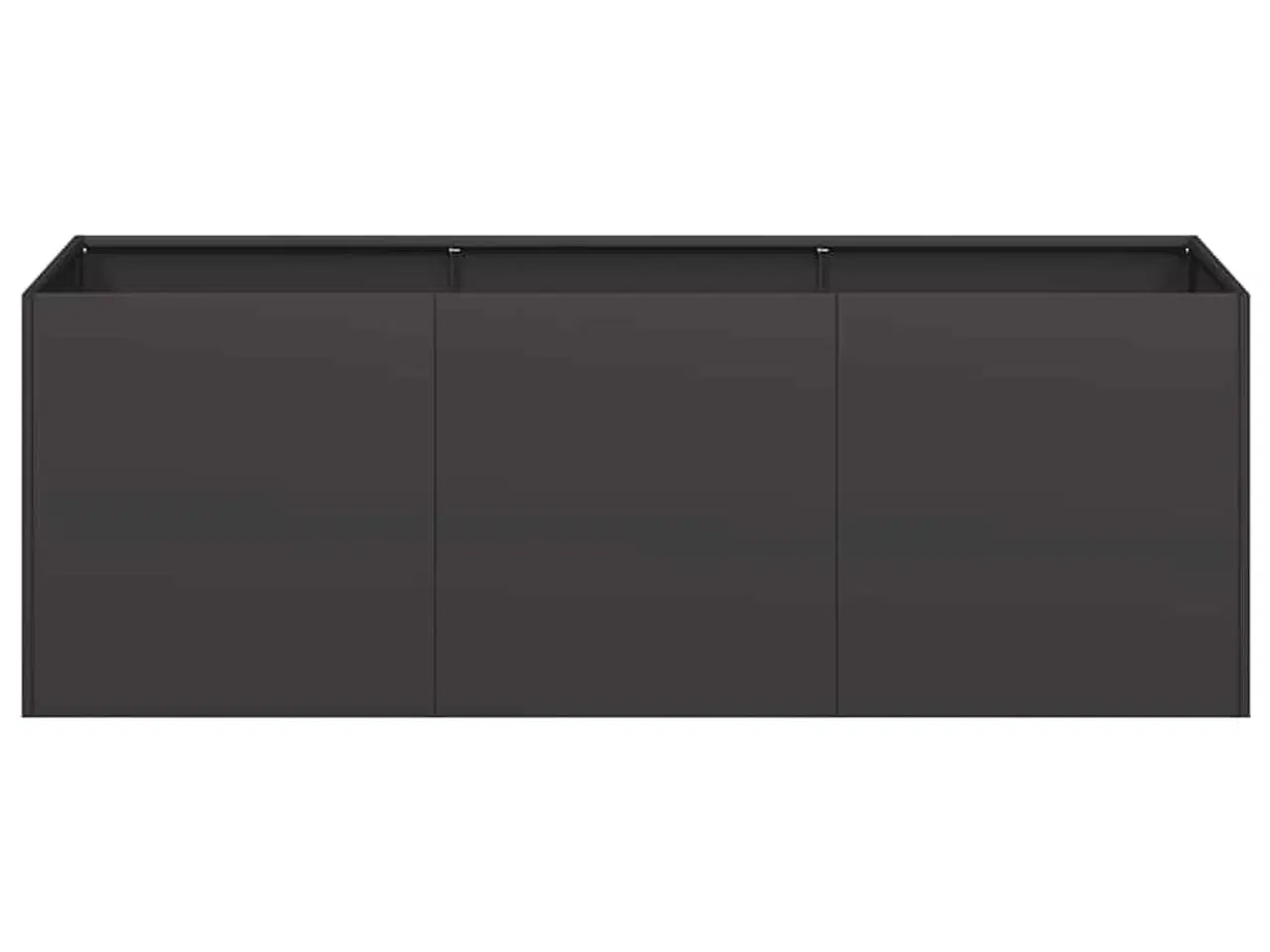 Billede 4 - Plantekasse sort 120x40x40 cm koldvalset stål