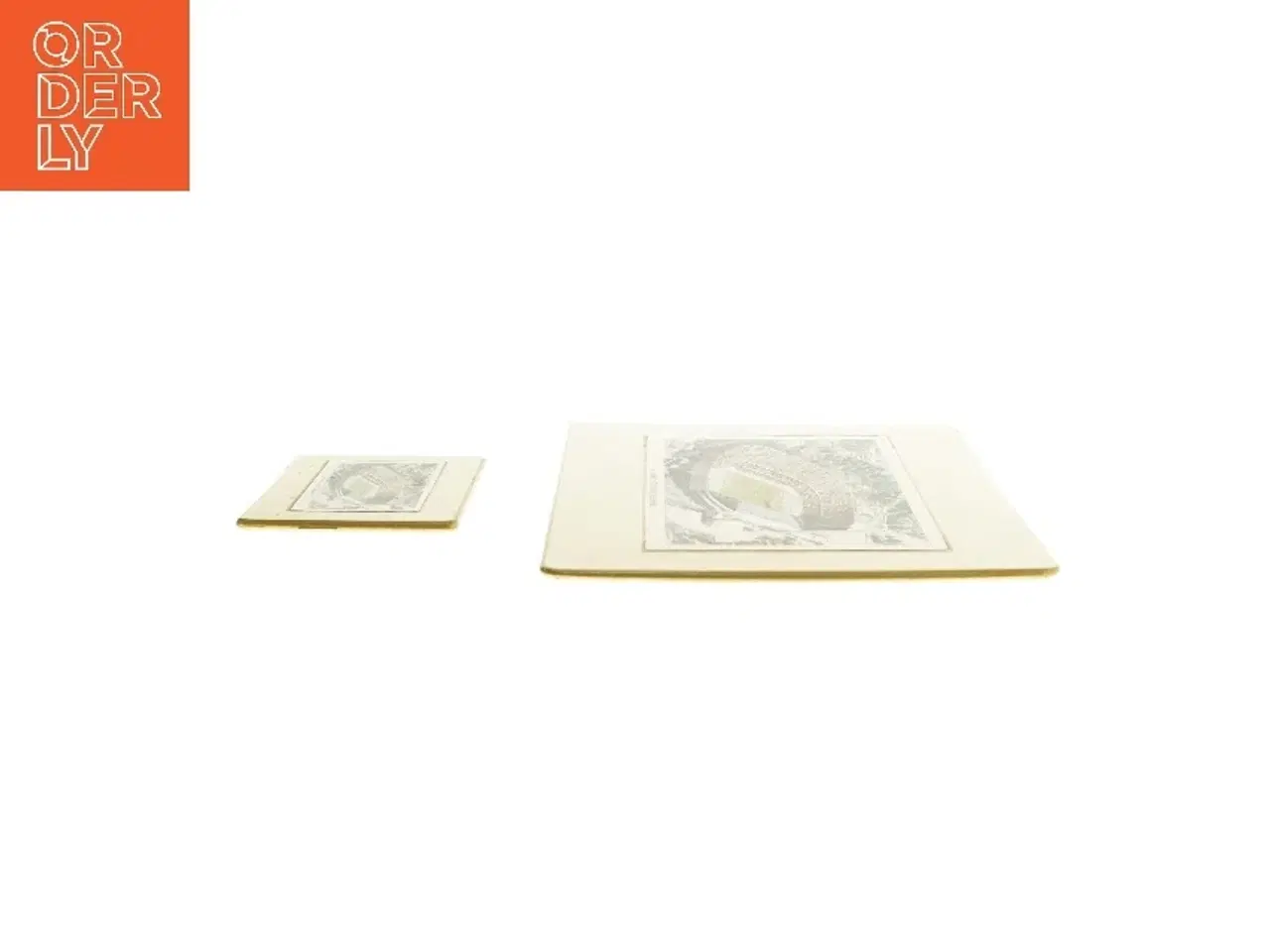 Billede 2 - Vintage bordskånere (str. 19,5x23,5 og 9x11 cm)