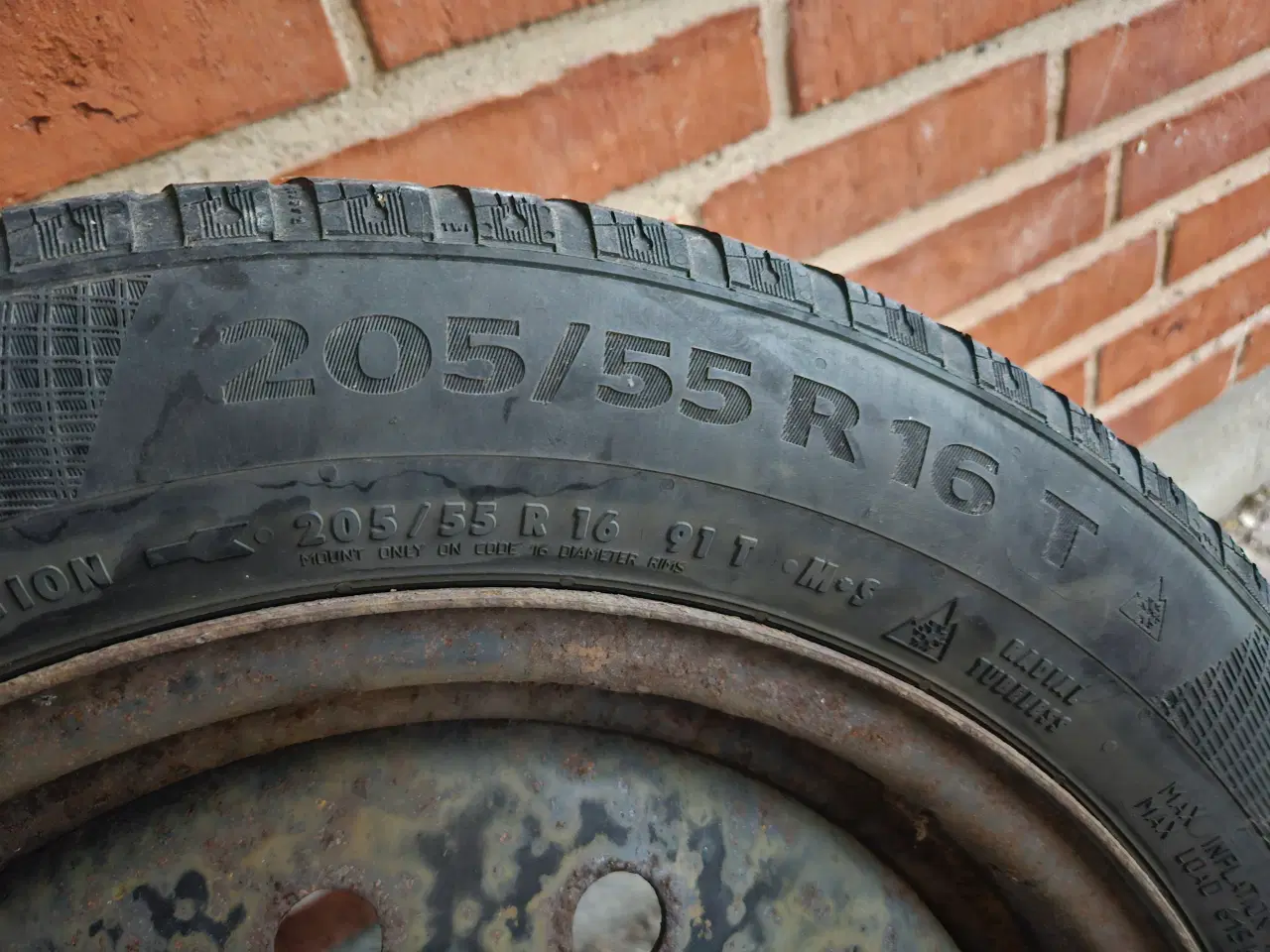 Billede 3 - 4 x stålfælge med vinterdæk fra Nissan Leaf