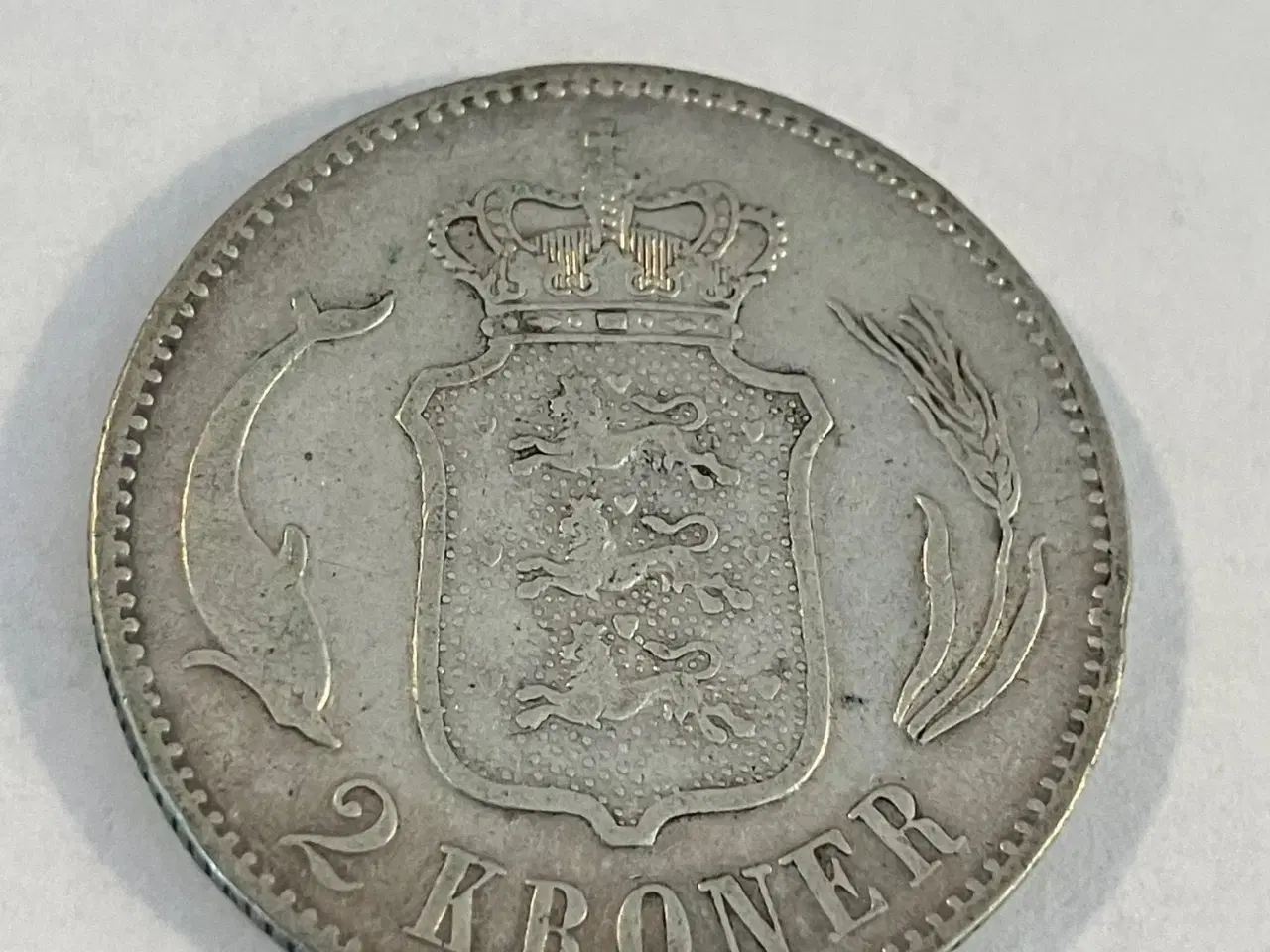 Billede 1 - 2 Kroner 1876 Danmark