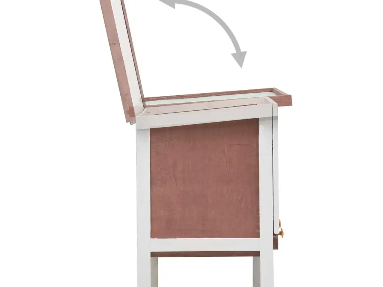 Billede 4 - Udendørs kaninbur 1 niveau træ brun