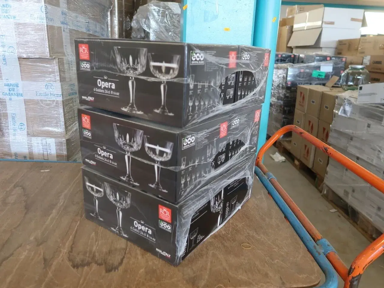 Billede 2 - 3 kasser (12 pr. stk.) Champagneskål 24 cl RCR   140042 Opera