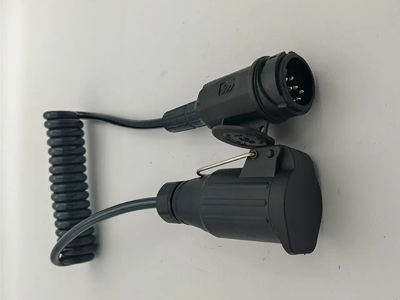 Billede 1 - Spiralkabel 13 polet Han/Hun 1,5 m