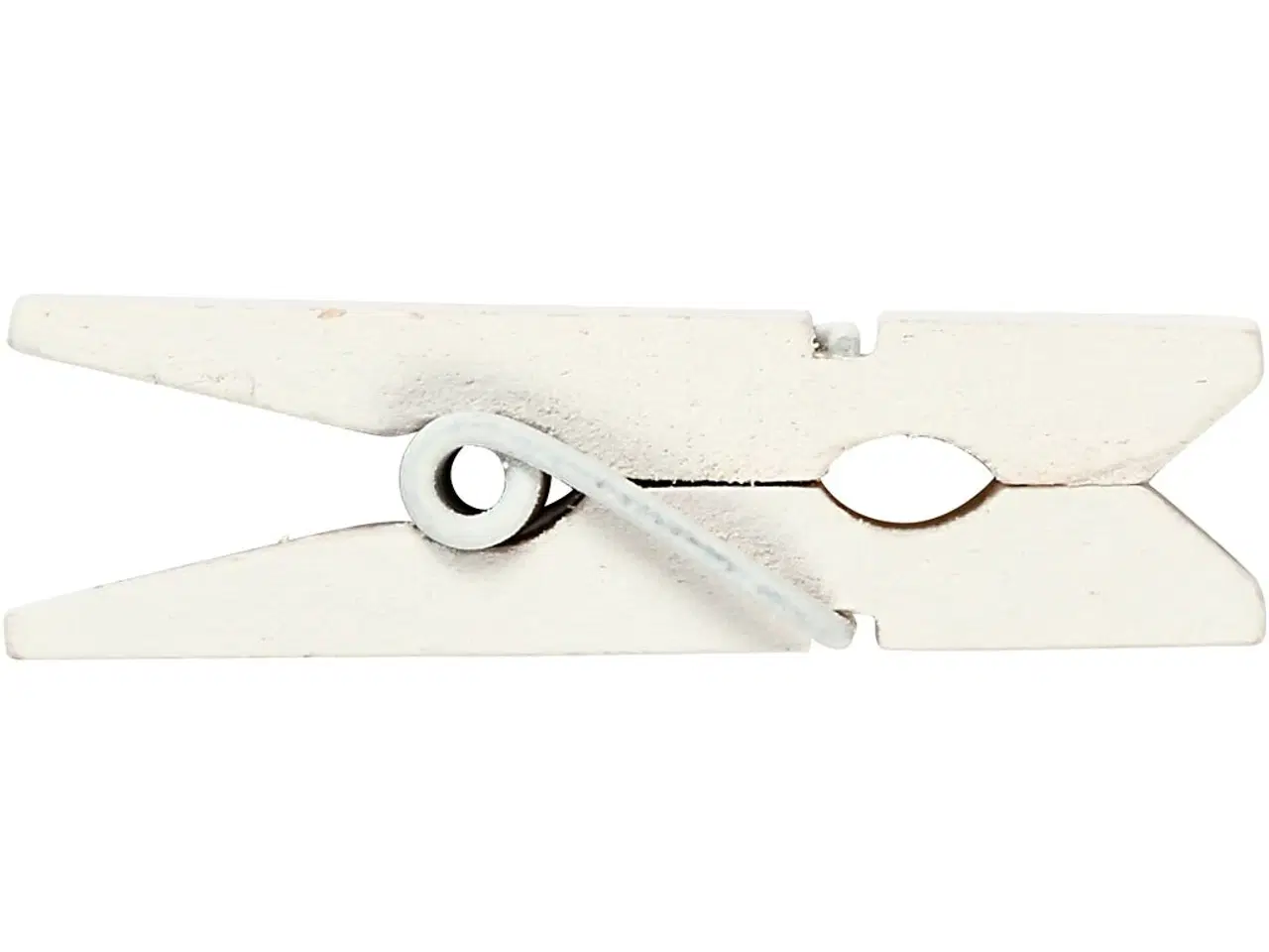 Billede 1 - Minitøjklemme, str. 35x7 mm, tykkelse 9 mm, hvid, 20stk./ 1 pk.