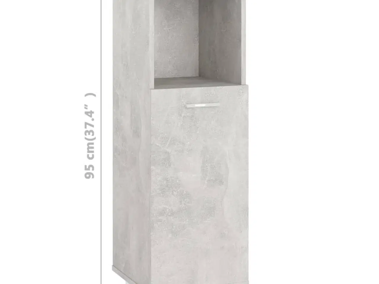 Billede 8 - Badeværelsesskab 30x30x95 cm konstrueret træ betongrå