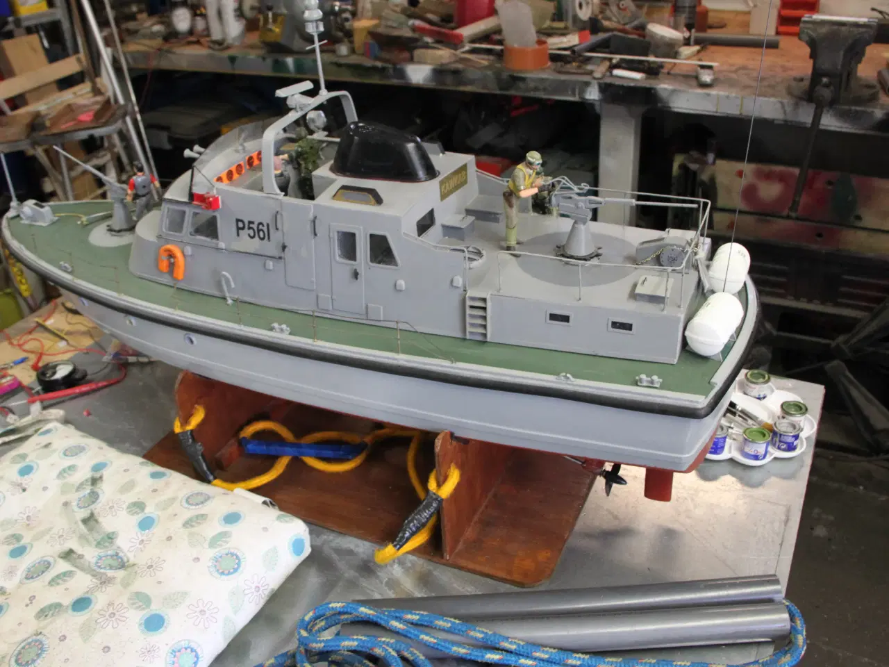 Billede 2 - Fjernstyret båd, Model Slipways KAWKAB, 1:20