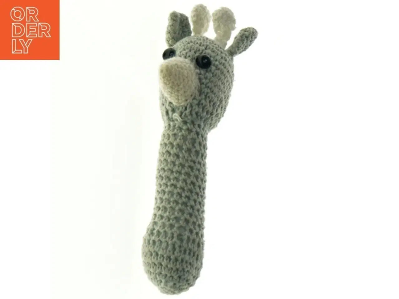 Billede 1 - Hæklet giraf bamse (str. Længde, 18 cm)