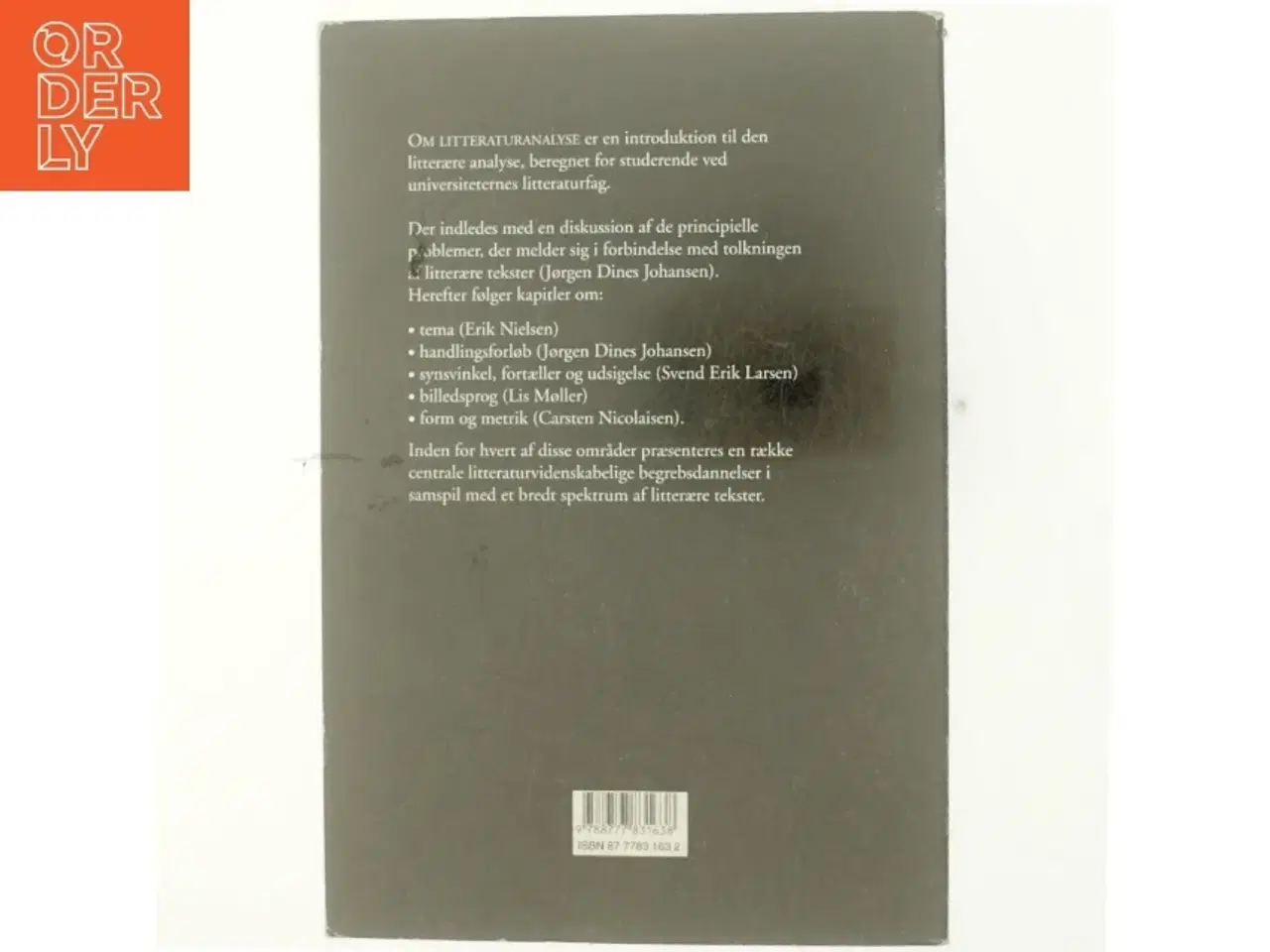Billede 3 - Om litteraturanalyse af Lis Møller (f. 1955) (Bog)