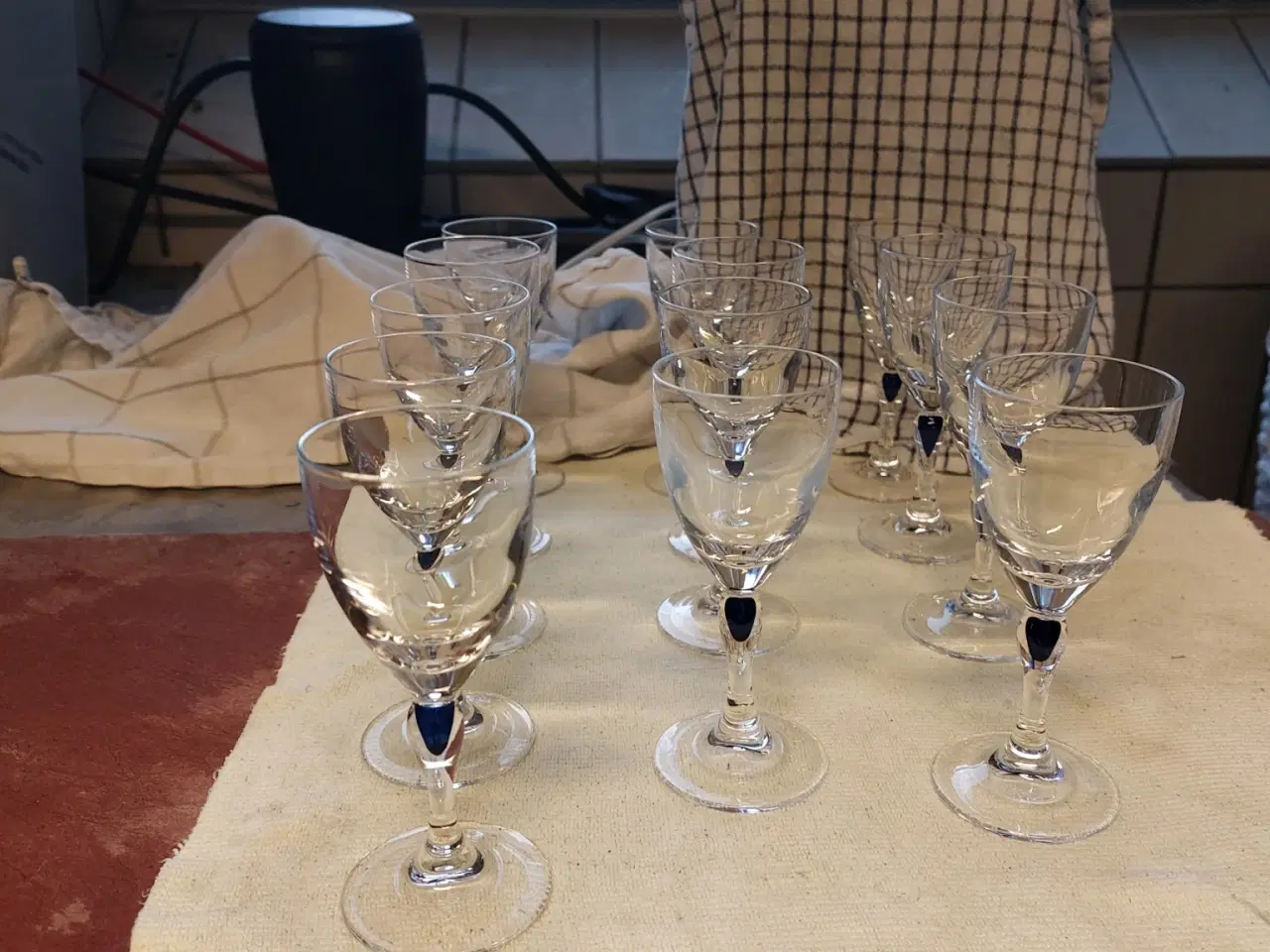 Billede 5 - Blå dråbe krystalglas