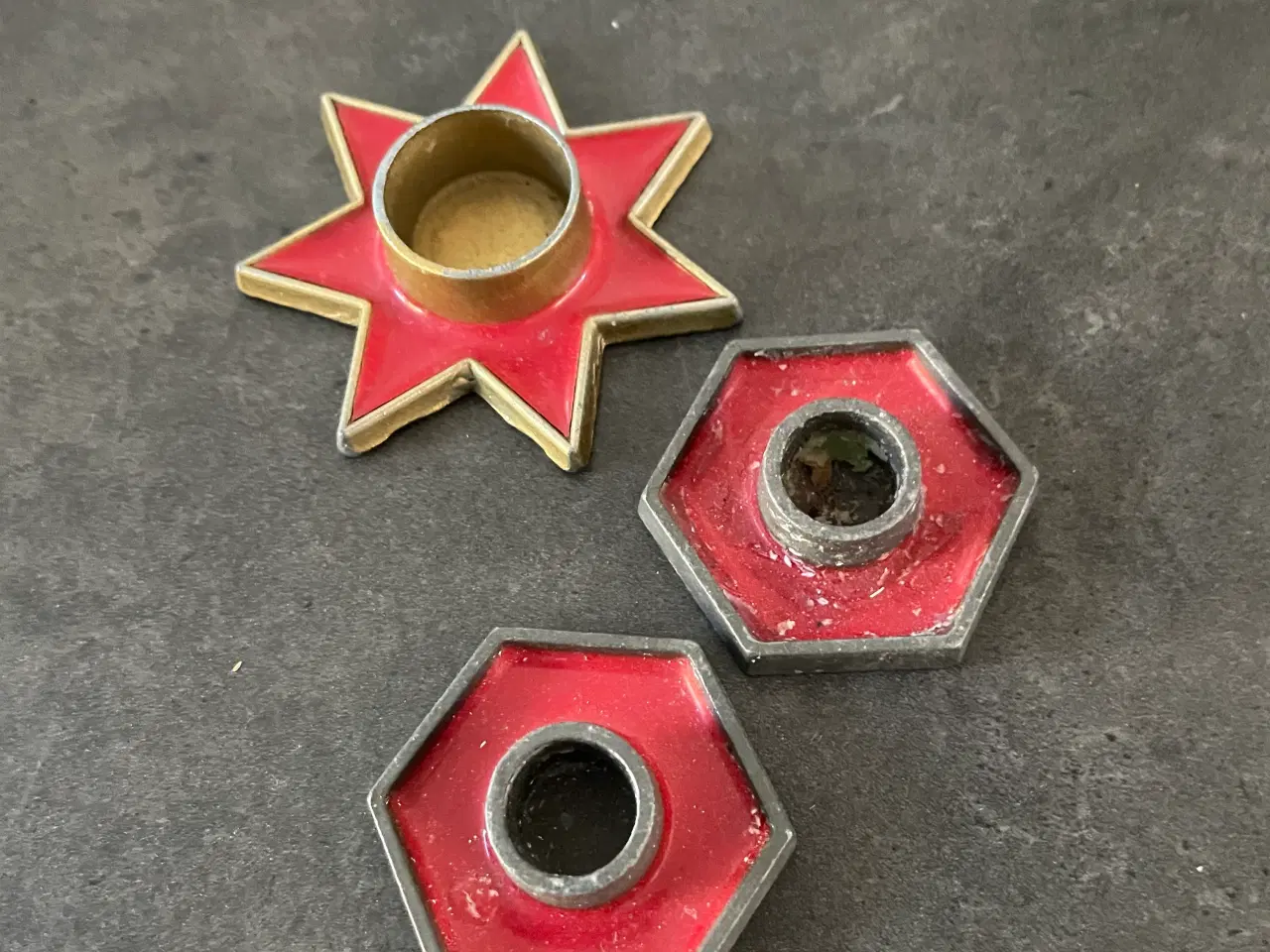 Billede 1 - Dansk design lysestager stjerne lysestage og 6 kan