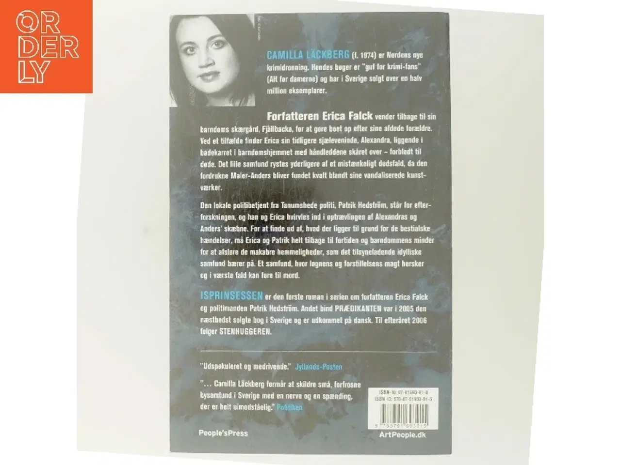 Billede 3 - Isprinsessen : kriminalroman af Camilla Läckberg (Bog)