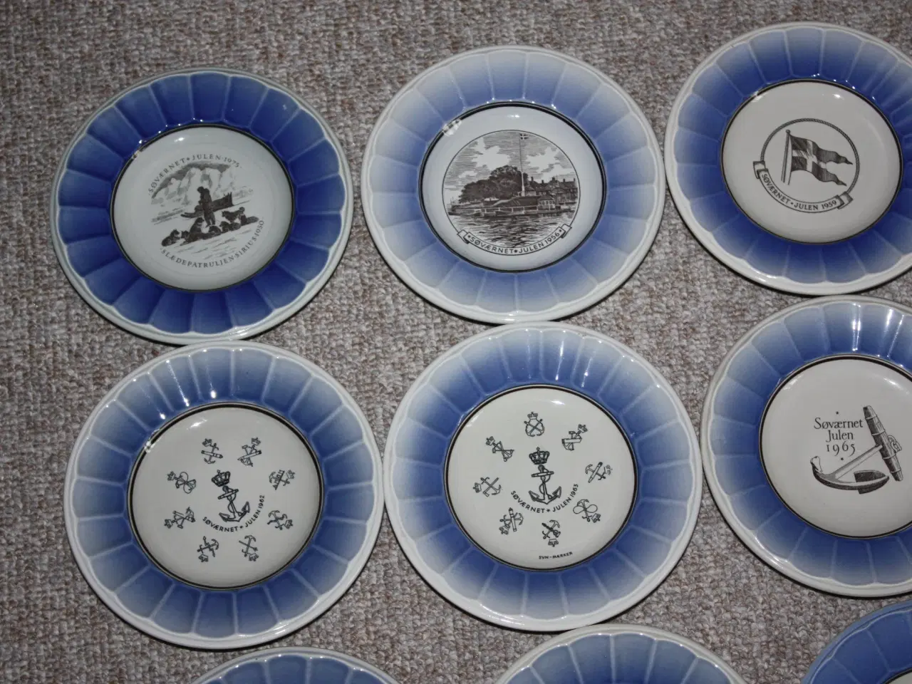 Billede 2 - Juleplatter Søværnet Aluminia Royal Copenhagen