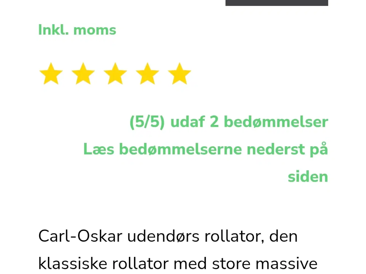 Billede 2 - Velkørende Rollator