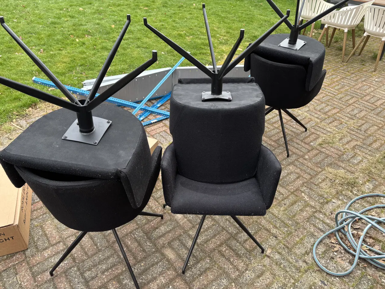 Billede 3 - Brugte spisebordsstole i sort