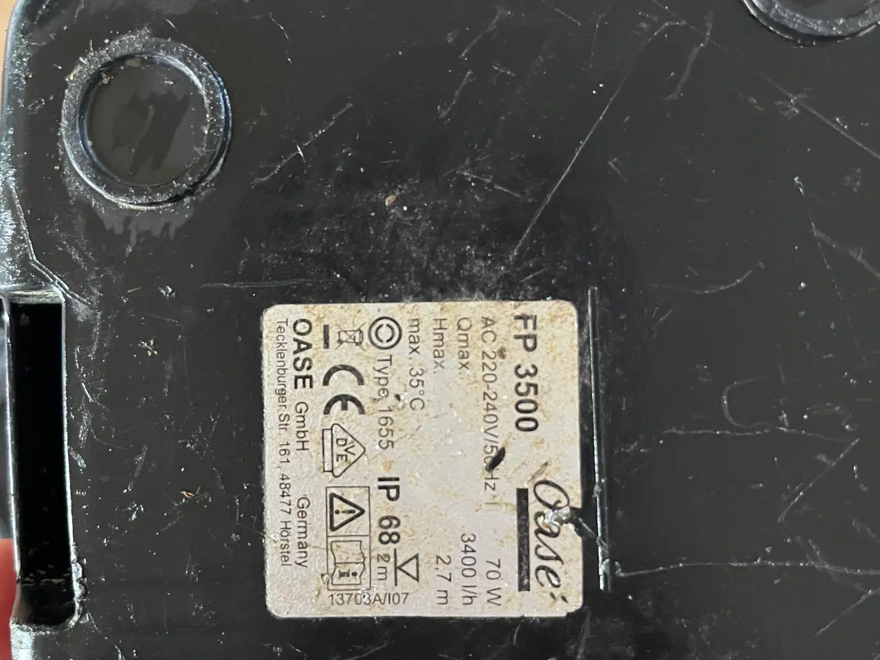Billede 2 - Oase fp3500 pumpe til havedam