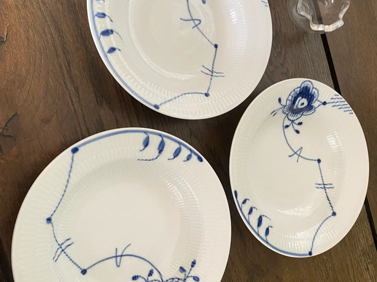 Billede 2 - Royal Copenhagen Blå Mega Riflet Dyb tallerken 604