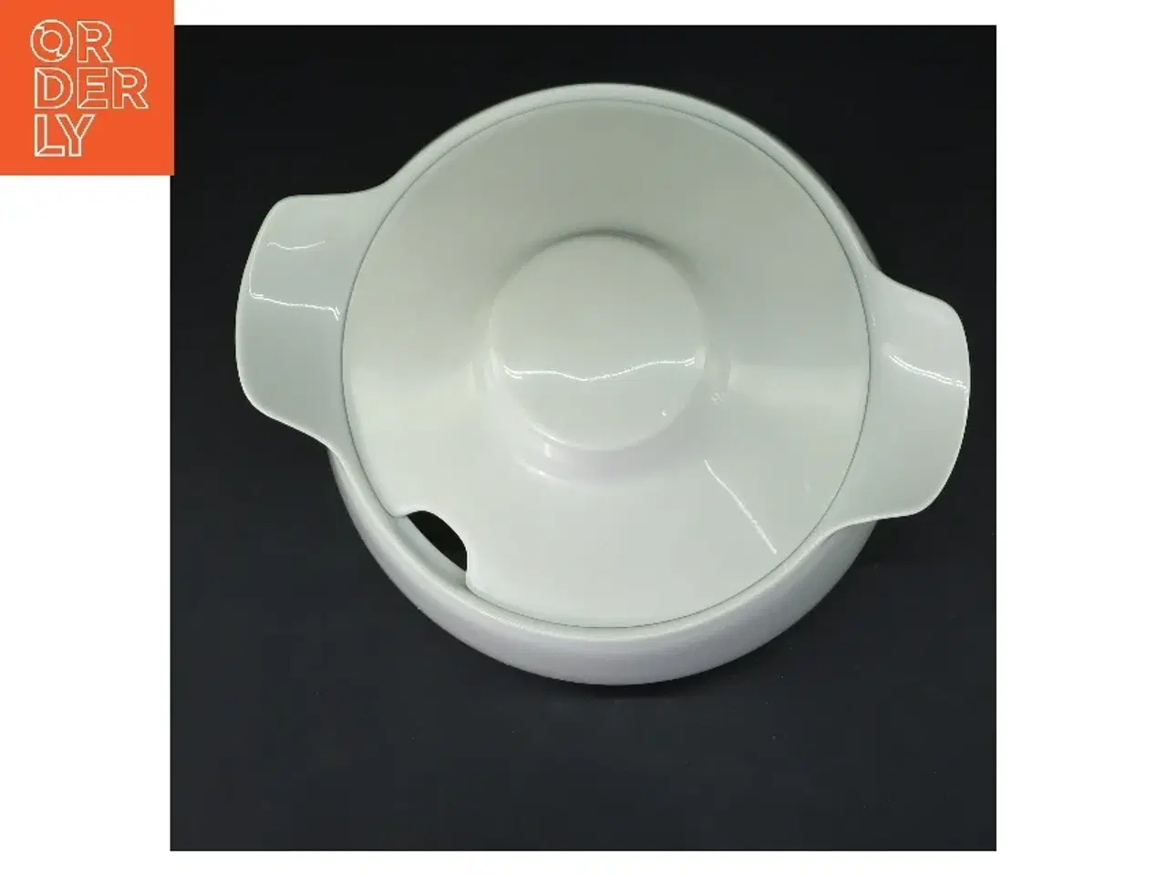 Billede 5 - B&G hvid koppel terrin (str. Ø 17 cm længde 12 cm)